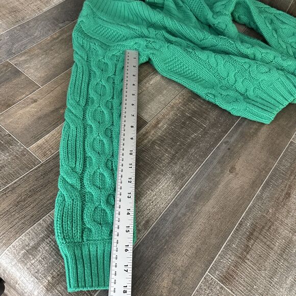 Poof New York Green‎ Knit Sweater Size Medium Style #253225J - Picture 8 of 8